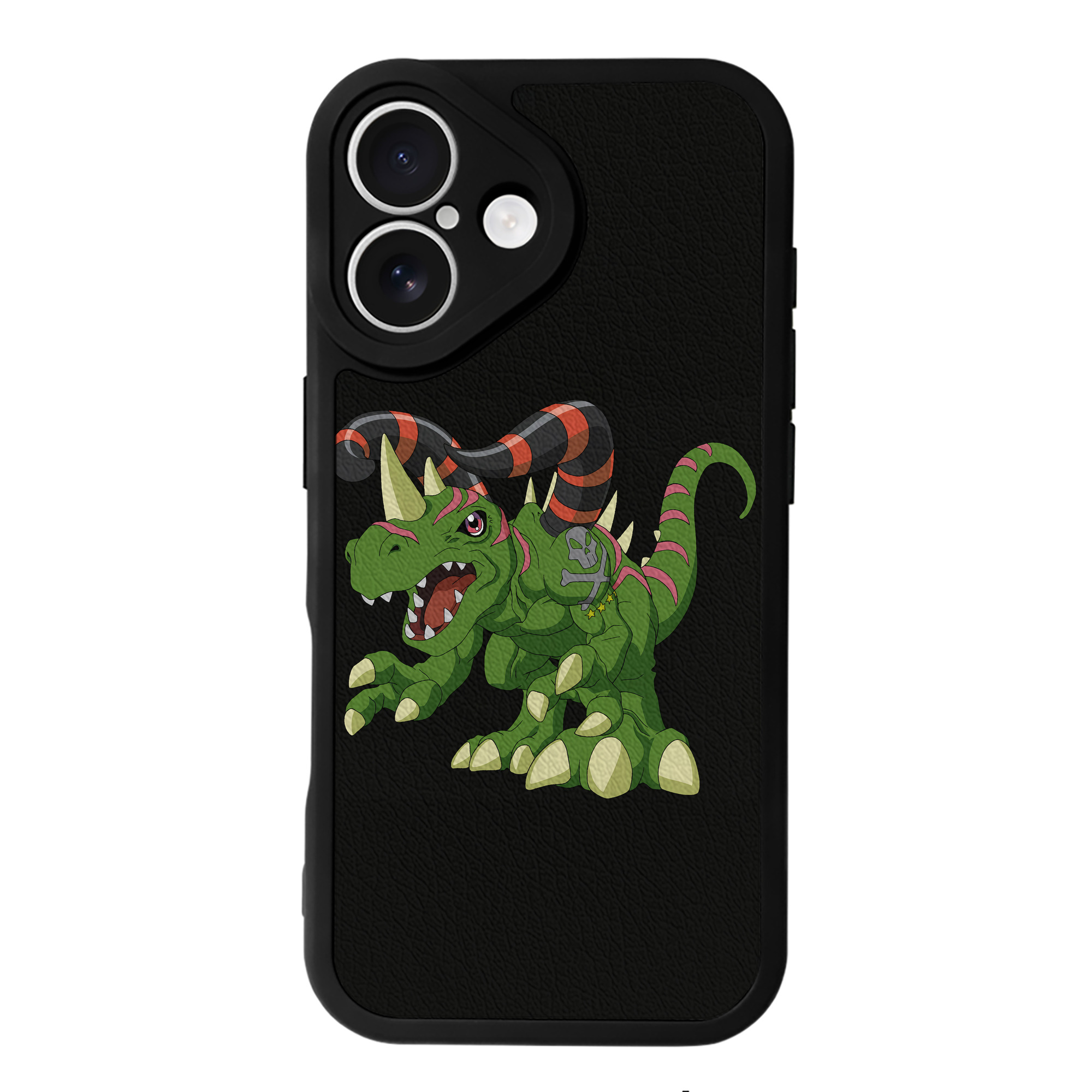 （画像用） Digimon デジタルモンスター/デジモン 【iPhone 16シリーズ対応】シリコンスマホケース（レザー調） 材質：シリコン